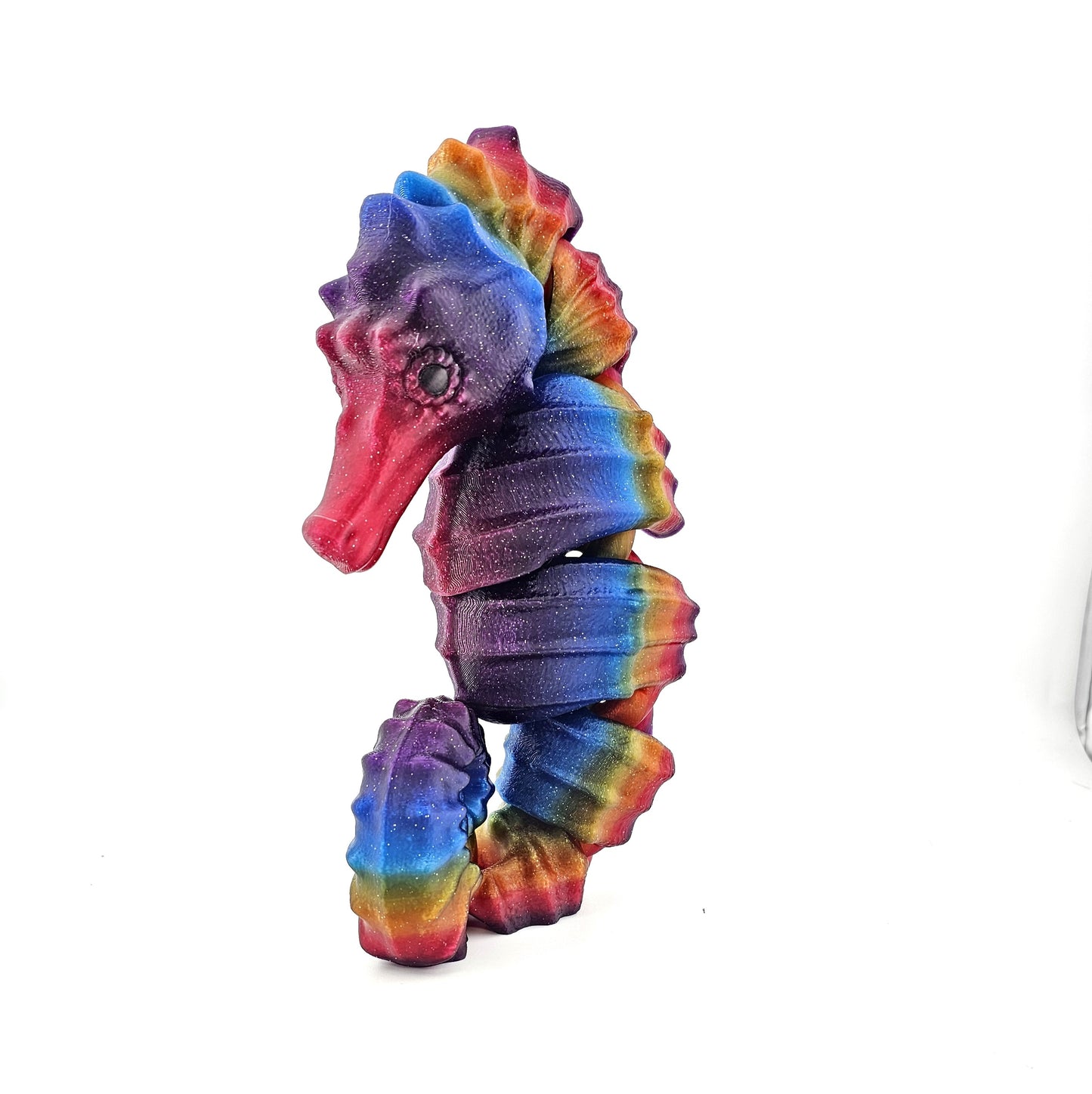 Prospect 3D - Sea Turtle Shores  - 3D Printed Seahorse Sculpture – 12” Large Nautical Home Decor