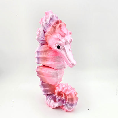 Prospect 3D - Sea Turtle Shores  - 3D Printed Seahorse Sculpture – 12” Large Nautical Home Decor